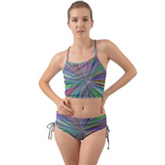 Burst Colors Ray Speed Vortex Mini Tank Bikini Set by Celenk