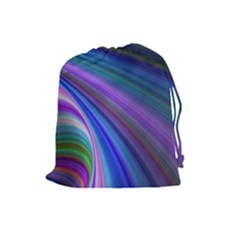 Background Abstract Curves Drawstring Pouches (large) 