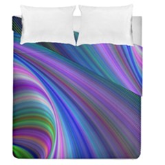 Background Abstract Curves Duvet Cover Double Side (queen Size)