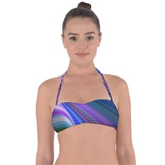 Background Abstract Curves Halter Bandeau Bikini Top by Celenk