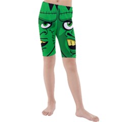 Buy Me A Coffee Halloween Kids  Mid Length Swim Shorts