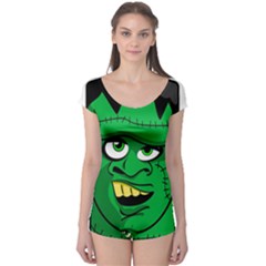 Buy Me A Coffee Halloween Boyleg Leotard  by Celenk