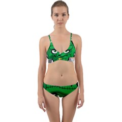 Buy Me A Coffee Halloween Wrap Around Bikini Set