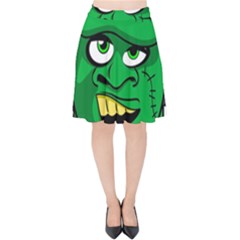 Buy Me A Coffee Halloween Velvet High Waist Skirt