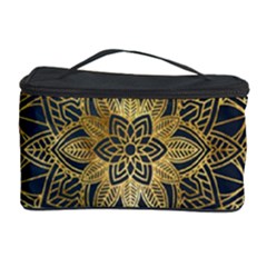 Gold Mandala Floral Ornament Ethnic Cosmetic Storage Case