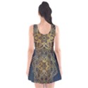 Gold Mandala Floral Ornament Ethnic Scoop Neck Skater Dress View2