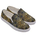 Gold Mandala Floral Ornament Ethnic Men s Canvas Slip Ons View3