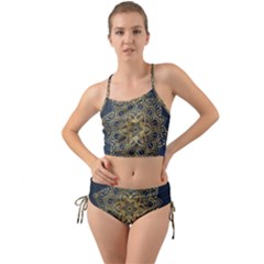 Gold Mandala Floral Ornament Ethnic Mini Tank Bikini Set