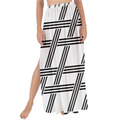 Grid Pattern Seamless Monochrome Maxi Chiffon Tie-up Sarong