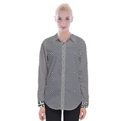 Diagonal Stripe Pattern Seamless Womens Long Sleeve Shirt