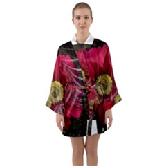 Fantasy Flower Fractal Blossom Long Sleeve Kimono Robe