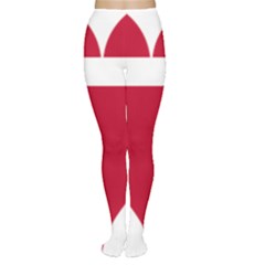 Heart Love Flag Denmark Red Cross Women s Tights