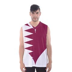 Heart Love Flag Qatar Men s Basketball Tank Top