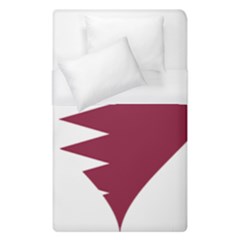 Heart Love Flag Qatar Duvet Cover (single Size) by Celenk