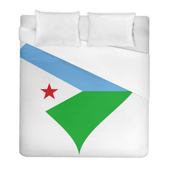 Heart Love Flag Djibouti Star Duvet Cover (Full/ Double Size)