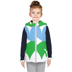 Heart Love Flag Djibouti Star Kid s Puffer Vest by Celenk