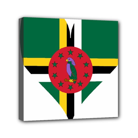 Heart Love Flag Antilles Island Mini Canvas 6  X 6 