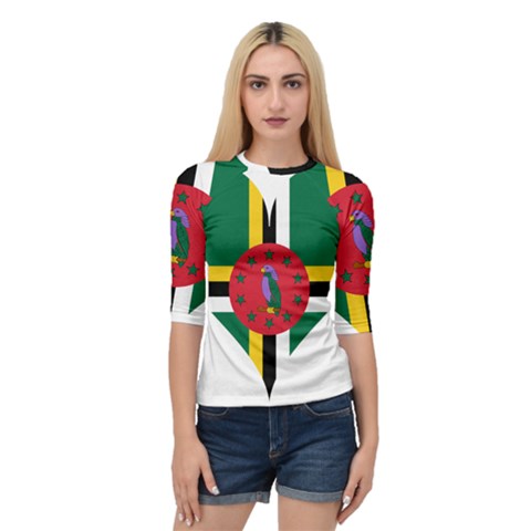 Heart Love Flag Antilles Island Quarter Sleeve Raglan Tee by Celenk