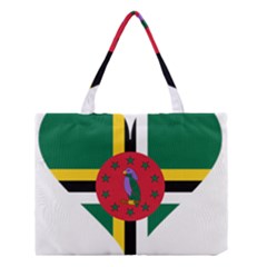 Heart Love Flag Antilles Island Medium Tote Bag by Celenk