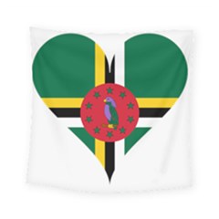 Heart Love Flag Antilles Island Square Tapestry (small) by Celenk