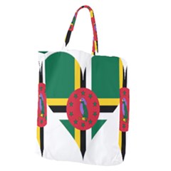 Heart Love Flag Antilles Island Giant Grocery Zipper Tote by Celenk