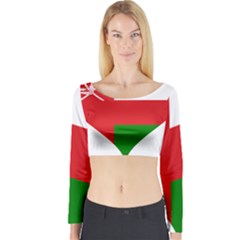 Heart Love Affection Oman Long Sleeve Crop Top by Celenk