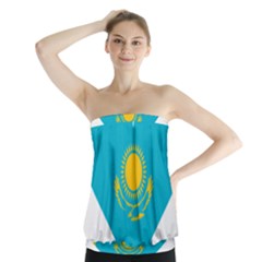 Heart Love Flag Sun Sky Blue Strapless Top by Celenk