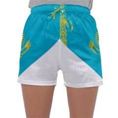 Heart Love Flag Sun Sky Blue Sleepwear Shorts