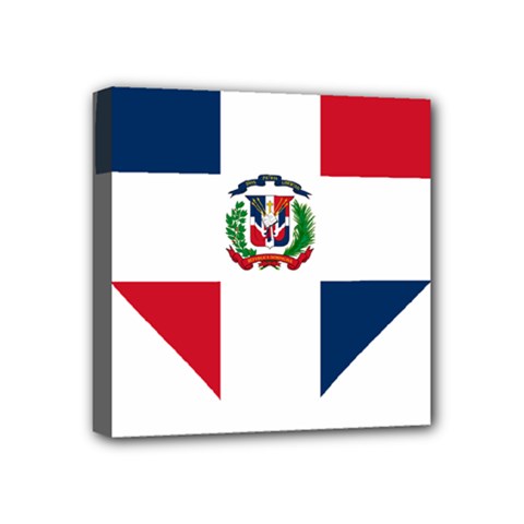 Heart Love Dominican Republic Mini Canvas 4  X 4  by Celenk