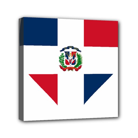 Heart Love Dominican Republic Mini Canvas 6  X 6  by Celenk