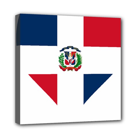 Heart Love Dominican Republic Mini Canvas 8  X 8  by Celenk