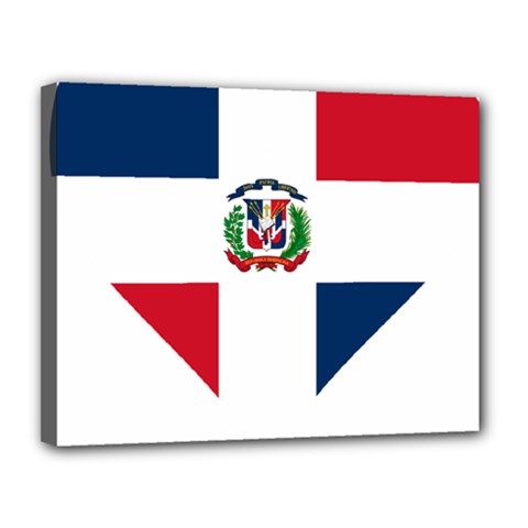 Heart Love Dominican Republic Canvas 14  X 11  by Celenk