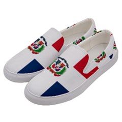 Heart Love Dominican Republic Men s Canvas Slip Ons by Celenk