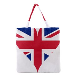 Heart Love Heart Shaped Flag Grocery Tote Bag by Celenk