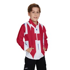 Heart Love Heart Shaped Flag Wind Breaker (kids) by Celenk