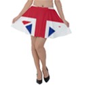 Heart Love Heart Shaped Flag Velvet Skater Skirt View1