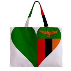 Heart Love Heart Shaped Zambia Zipper Mini Tote Bag