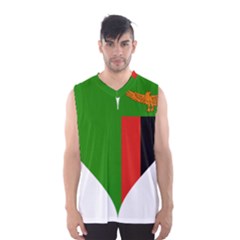 Heart Love Heart Shaped Zambia Men s Basketball Tank Top by Celenk