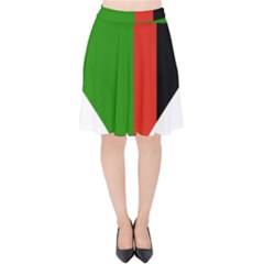 Heart Love Heart Shaped Zambia Velvet High Waist Skirt