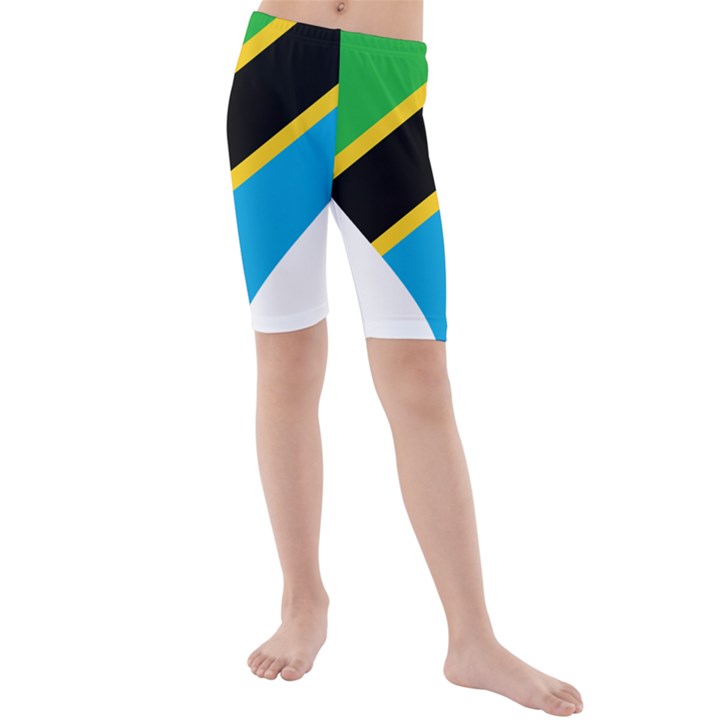 Heart Love Tanzania East Africa Kids  Mid Length Swim Shorts