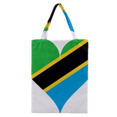 Heart Love Tanzania East Africa Classic Tote Bag by Celenk