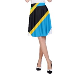 Heart Love Tanzania East Africa A-line Skirt by Celenk