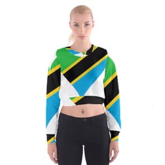 Heart Love Tanzania East Africa Cropped Sweatshirt