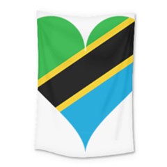 Heart Love Tanzania East Africa Small Tapestry by Celenk