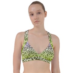 Irregular Rectangle Square Mosaic Sweetheart Sports Bra