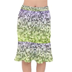 Irregular Rectangle Square Mosaic Mermaid Skirt by Celenk