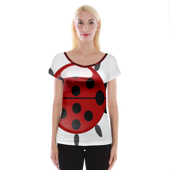 Ladybug Insects Colors Alegre Cap Sleeve Tops