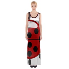 Ladybug Insects Colors Alegre Maxi Thigh Split Dress by Celenk