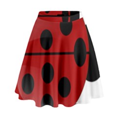 Ladybug Insects Colors Alegre High Waist Skirt by Celenk