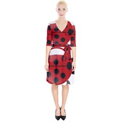 Ladybug Insects Colors Alegre Wrap Up Cocktail Dress